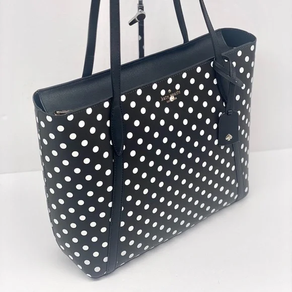 Nwt Kate Spade Cara Dot Dot Tote Shoulder Bag - Picture 1 of 13